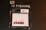 13 Fishing Battle Beetle Panfish Crouton - Cherry Bomb - Soft Plastics Pack of 6