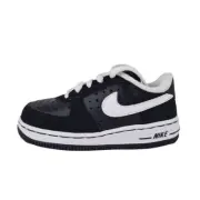 Nike Toddler's Air Force 1 Shoes 314194 018 Athletic Sneakers Black White Sz 8c