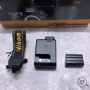 『澄橘』Nikon D7200 機身 Body 快門數：275XX 黑 二手 無中文《歡迎折抵 相機租借》A63326