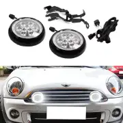 LED Rally Driving Lights Halo Ring Daytime Running Lamps For MINI Cooper (Black) (for: Mini)