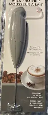 Battery Operated Handheld Milk Frother 1 Pack Gray
