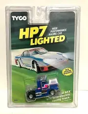 TYCO HP7 PETERBILT CAB LIGHTED BLU/PNK/WHT HO SLOT CAR NO. 6944 NOS