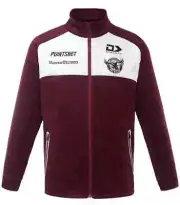 Manly Sea Eagles NRL Mens Maroon Anthem Jacket Sizes S-7XL BNWT