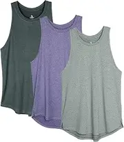 [icyzone] Women's Racerback Workout Tank Tops - Athletic Yoga Tops, Running Exercise Gym Shirts