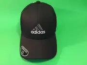 ADIDAS Stretch Fit Aeroready Adult Hat Size L/XL Black w/Silver