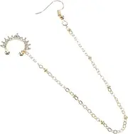 [IWOWHERO] Dangle Chain Faux Nose Ring Non-piercing Nose Jewelry Rhinestones for Women's Parties