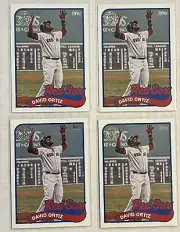 2024 Topps Update David Ortiz 89’ Insert Lot x4 Red Sox
