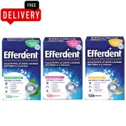 Efferdent Complete Clean Retainer Cleaner & Denture Cleanser - 44 & 126 Tablets