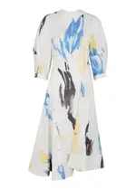 3.1 Phillip Lim White Printed Cotton-blend Midi Dress - Multicoloured - 10 10