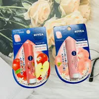 在飛比找樂天市場購物網優惠-日本 NIVEA 清新水滴潤唇膏 3.5g 蘋果香/蜜桃香 