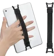 Universal Phone Tablet Hand Strap Holder for 7.6-11 Inch Devices, Adjustable Anti-Drop Elastic Grip Band, One Hand Operation Support for iPad Pro Air Mini Galaxy Tab Kindle eReaders (2 Pcs (L))