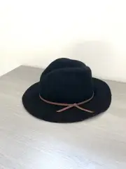 Brixton Black Valley Fedora 100% Felt Wool Hat