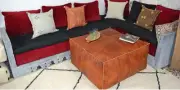Moroccan New Ottoman Footstool Pouffe Handmade Vintage Bohemian Retro Bag
