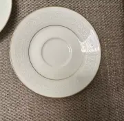 NEW Noritake TULANE Saucer for cup 6 Inches ivory floral gold trim