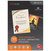GBC Heavy Durability Laminating Pouches A4 125 Micron Gloss 25 Pack BL125M25A4