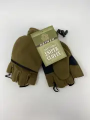 ROTHCO CONVERTIBLE SNIPER GLOVES/MITTENS, SUADE PALM, WINDSTOPPER FLEECE, MEDIUM