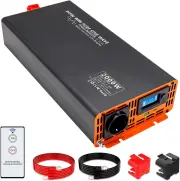 [EU Direct] DATOUBOSS Inverter 12V/60V to 230 V 2000W/4000W Peak Pure Sine Wave Voltage Converter Power Inverter with LC