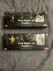 Five Nights At Freddy’s Mini Action Figure Sets. Set 1 And Set 2 funko