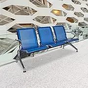 lylunnamsp 3-Seat Waiting Room Bench - Waiting Room Chairs with Arms Airport Reception Bench, Lobby Bench Seating Office Bench Waiting Area Chairs for Airport Business Hospital Market