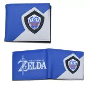 New Hylian Shield THE LEGEND OF ZELDA BiFold Flat Wallet Credit Card Billfold