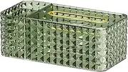 Rectangular Napkin Holder, Tissue Box Cover Rectangle,Tissue Holder Napkin Dispenser for Bathroom Bedroom Living Room Office (Green)