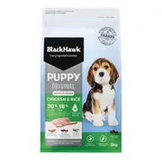 Black Hawk Puppy Chicken & Rice Medium Breed Dry Dog Food 20kg