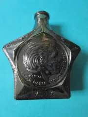 WHEATON GLASS CO BURLEY BROWN 7" CLARK GABLE STAR DECANTER BOTTLE NIB ORIG