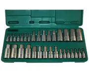 ATD 32pc Master Hex Bit Socket Set SAE and Metric with Case #13783
