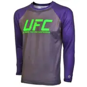 UFC TUF Team Melendez Rashguard - Grey/Dark Plum