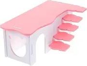 BELLIFFY Guinea Pig Bed Hamster House Ladder Hideout Hideaway Pet Nest Maze Toy Set