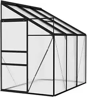 PC Panels Greenhouse, Heavy Duty Green Houses with Roof Vent, Walk-in Sun House Greenhouses for Yard, Garden, Aluminum Frame, 3.8 m³