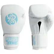 NEW Powrbox Undefeated Iceman Matte White/Ice Blue Boxing Gloves
