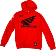 D'Cor Visuals Honda Factory Mens Pullover Hoody Red