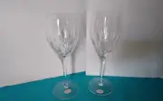 NEW Set of 2 Rogaska Slovenia Regent Crystal Wine Glass 8.5" Clear Cut