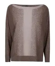 D.exterior Shimmer Knit Pullover 1 Beige