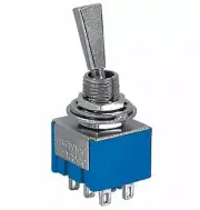 CYGUSA DPDT Center Off Miniature Toggle Switch"BAT Handle"