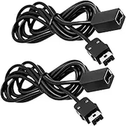 Extension Cables for Nintendo NES Classic Mini Edition Controller, SENHAI 2 Pack 10ft / 3m Extending Cords for Super Nintendo Classic Edition Controller-2017 Wii Remote and Wii Nunchuck Controller