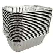 D&W Fine Pack A79 1 lb. Aluminum Foil Mini-Loaf Bread Pan Baking Tin 500 Pack