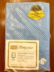 Set/2 Vintage SEARS Simpatico Blue Teal MOD Graphic Pillowcases Standard NEW