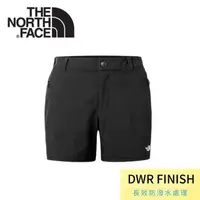 在飛比找momo購物網優惠-【The North Face】女 DWR透氣運動短褲《黑》