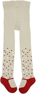 Snegyu Cute Thermal Tights for Kids Girls Toddler Leggings Socks Baby Girl Knitted Cotton Thick Tights for Winter, Brown heart pattern, 3-9 Monate