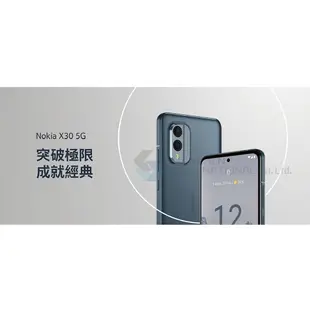 【贈三星原廠25W充電器+獨角獸鑰匙圈】Nokia X30 (8GB/256GB) 6.43吋 5G雙卡雙待機