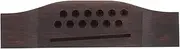GALPADA Acoustic Guitar Bridge Go210 12-string Rosewood Saddle Replacement for Folk Guitars