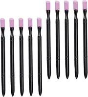 Happyyami 10Pcs Nail File Stick Nail Buffing Tool for Manicure Pedicure Cuticle Remover Nail Care Accessories Durable Practical for Home Salon Use