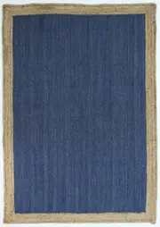 Hampton Contemporary Navy Jute Rug