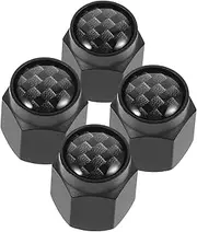 JECOMPRIS 4pcs Auto Tire Valve Caps Durable Stem Covers for Car Motorcycle Wheels Fit Elegant Design Dust Protection