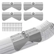 4 Pcs Gutter Downpipe Extension Hinge, Gutter Extension Hinge Downspout Exten...