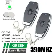 1/2P Garage Gate Door Opener Remote For Liftmaster 81LM Visor Green Learn Button