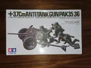 Tamiya 1/35 scale WWII German 3.7 cm AntiTank Gun Pak 35/36 Four FIgures NIB