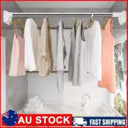 Extendable Telescopic Wardrobe Curtain Rod Closet Clothes Towel Hanging Rail `